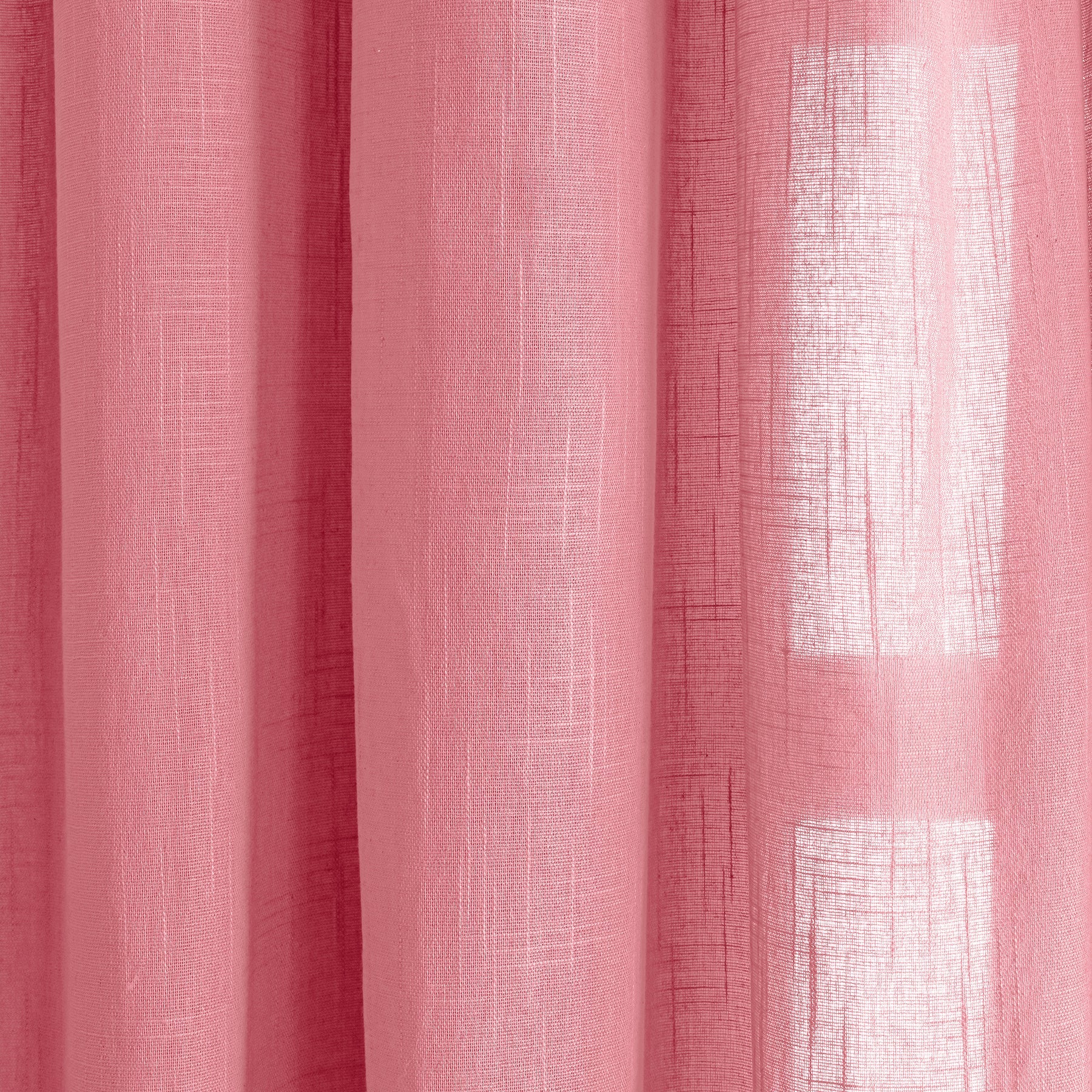 Fort Absolute - Twist Tab Top Sheer Curtain (Pink)-4