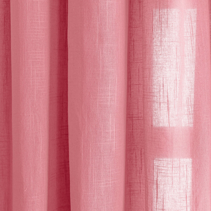 Fort Absolute - Twist Tab Top Sheer Curtain (Pink)-4