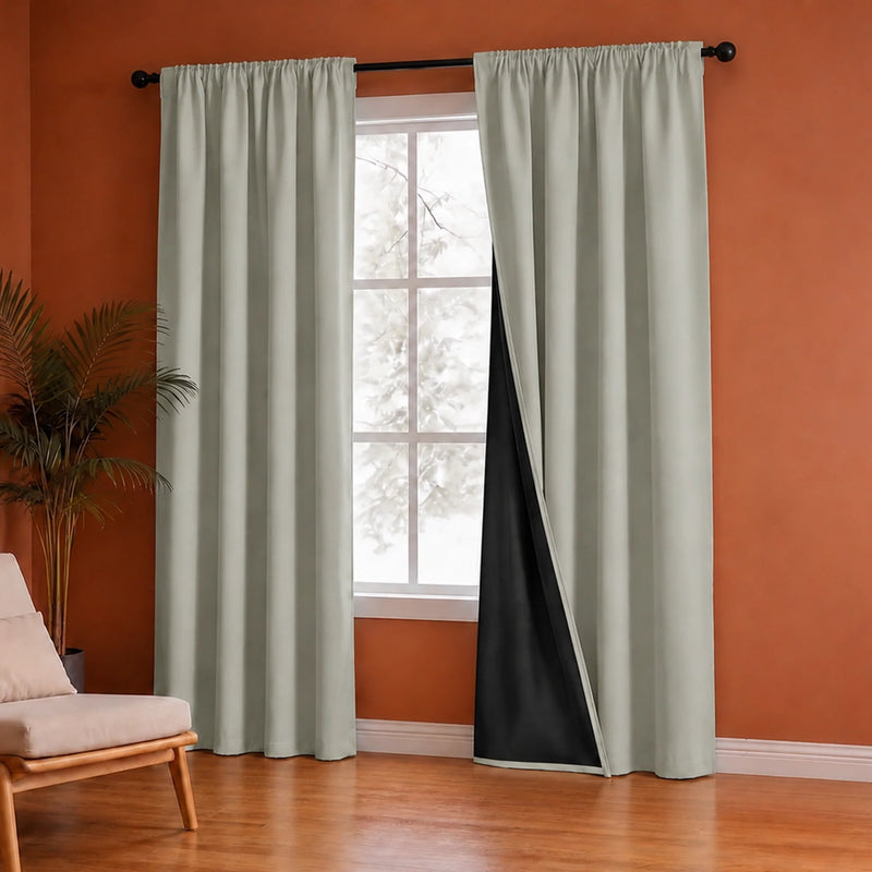 Fort Essential - Black Backing Blackout Curtain-4