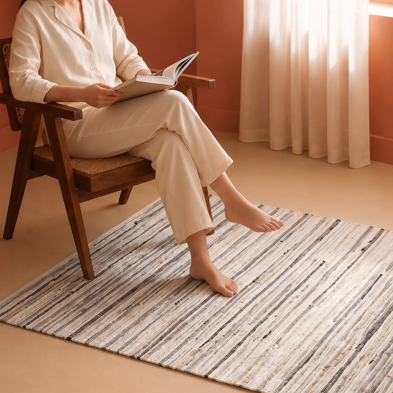 Earthology Harmony - Recycled Rug (Beige)-4