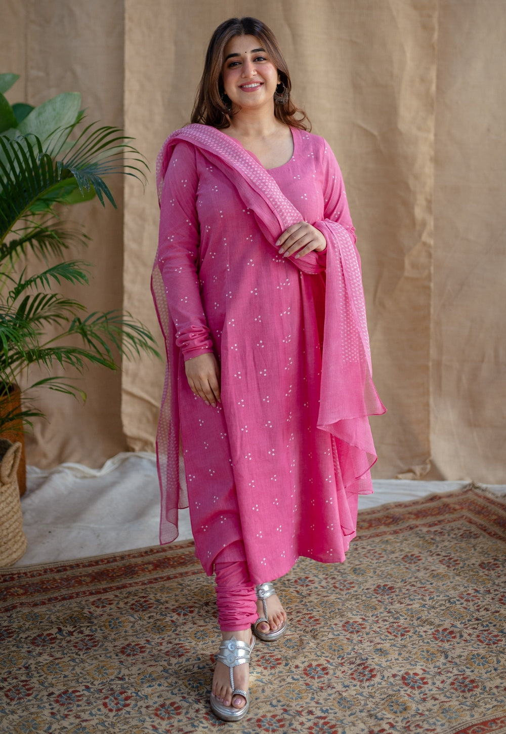 Nazera Slub Cotton Churidar