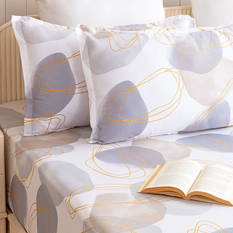Imprimer Spheres of Serenity - Printed Fitted Bedsheet-4