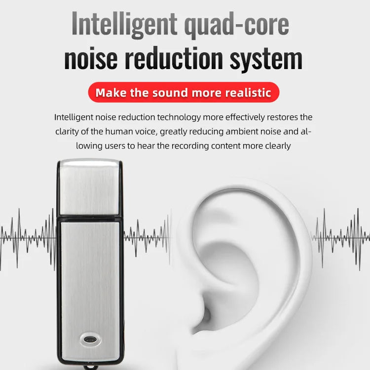 X09 Mini 8GB HD Voice Recorder USB Flash Drive Audio Voice Recording Device
