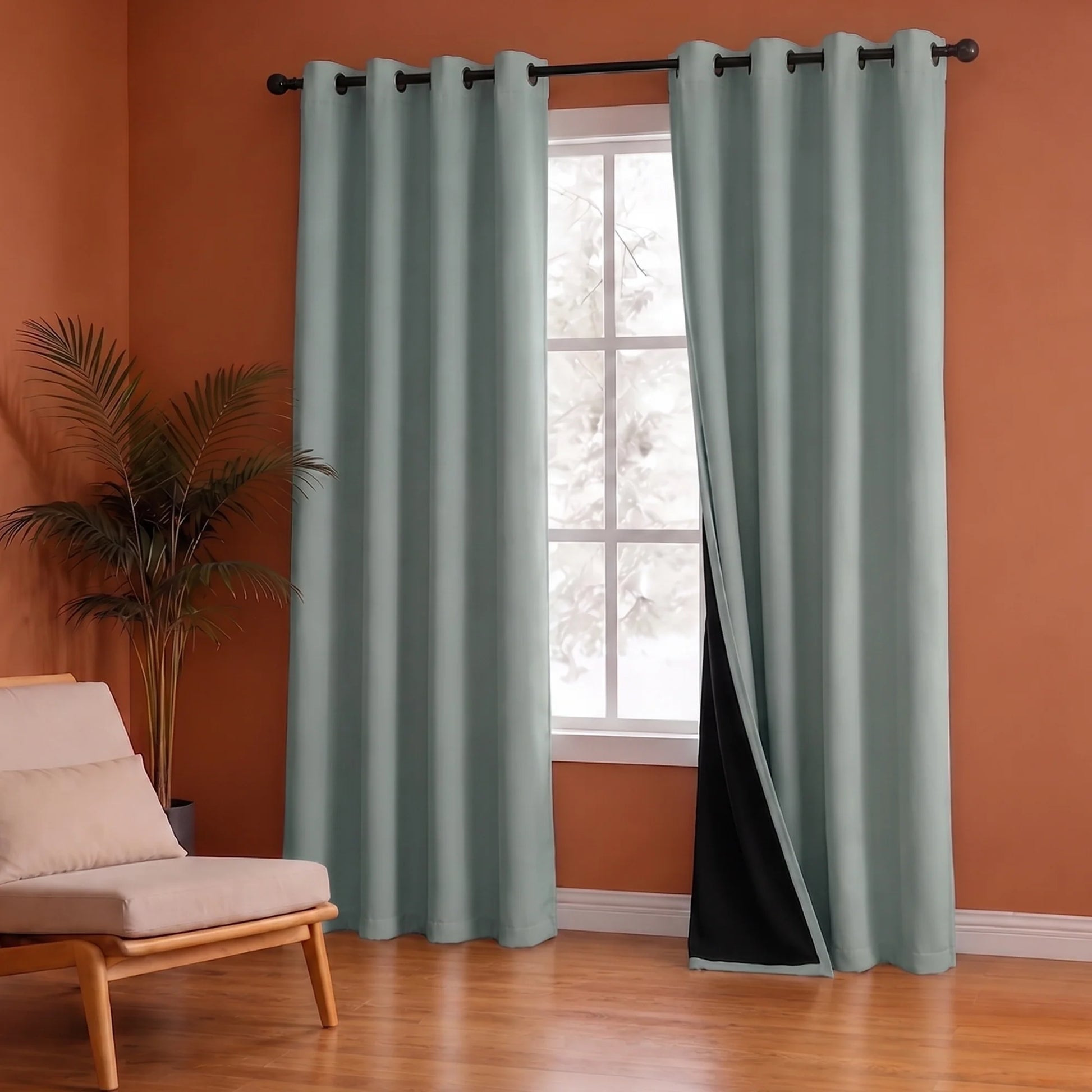 Fort Essential - Black Backing Blackout Curtain-4