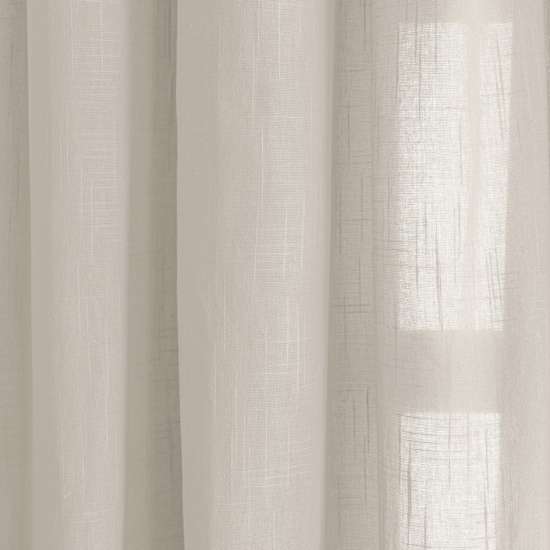 Fort Absolute - Twist Tab Top Sheer Curtain (White)-4