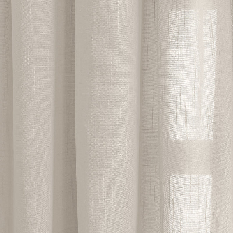 Fort Absolute - Twist Tab Top Sheer Curtain (White)-4