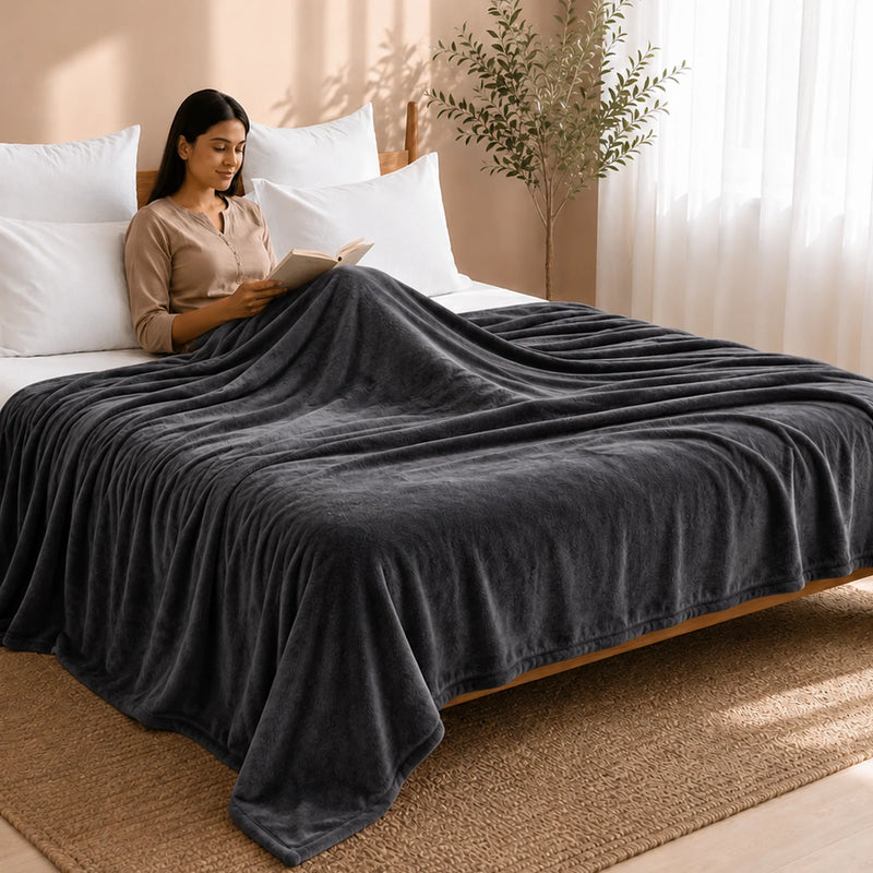 Fort Mellow - Plush Blanket (Storm Grey)-4