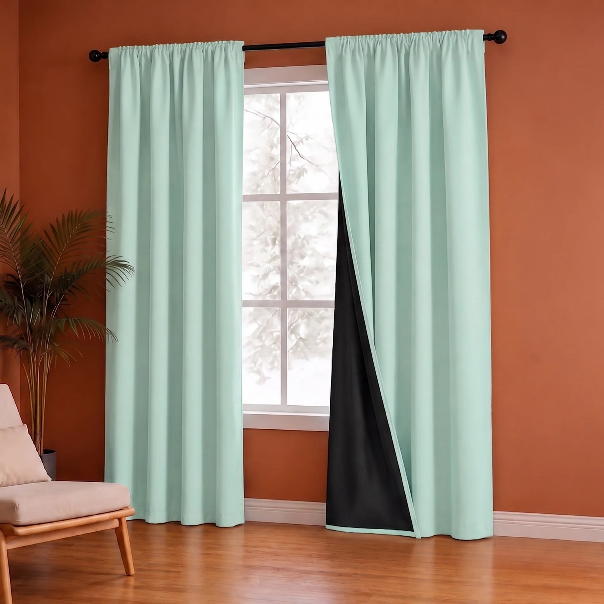 Fort Essential - Black Backing Blackout Curtain-4