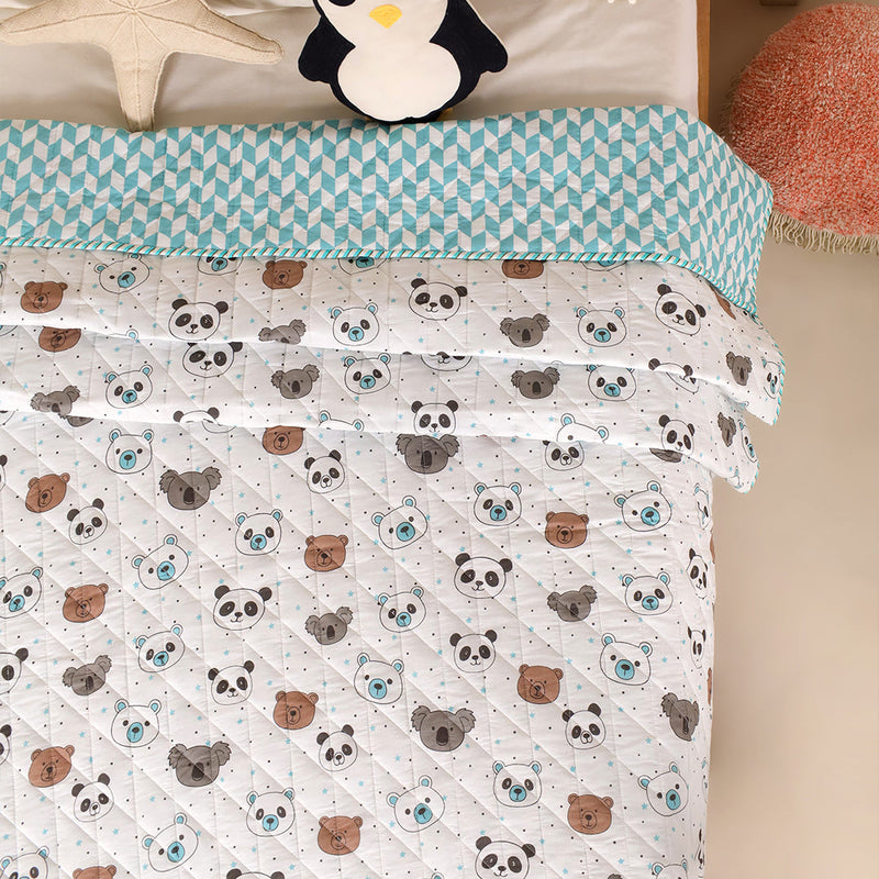 Baby Panda and Friends - Printed Baby Blanket-5