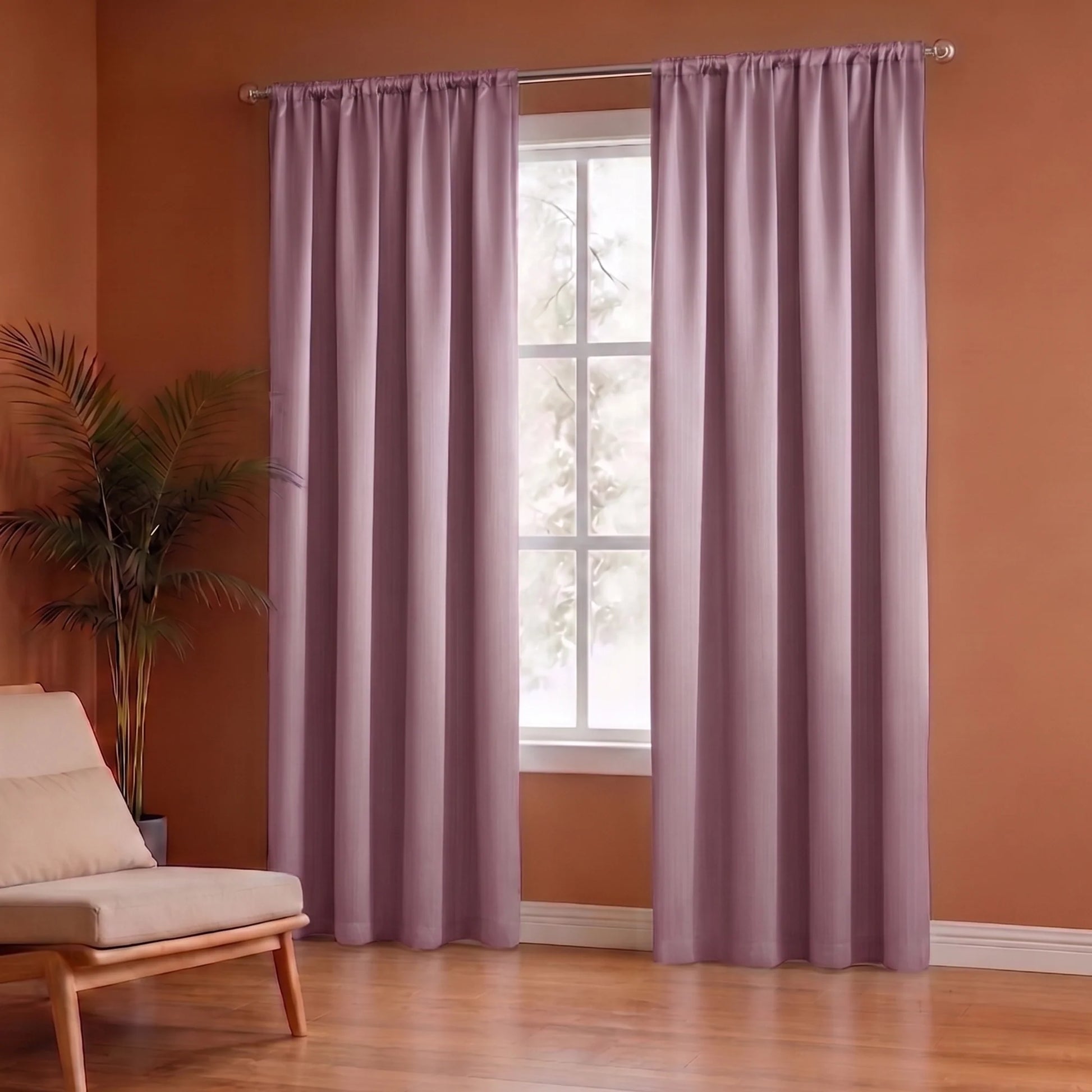 Fort Essential - Rod Pocket Blackout Curtain (Lavender)-4