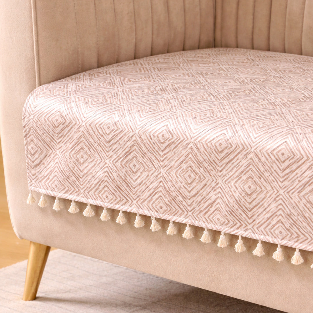 Tribal Lattice - Printed Sofa Cover-3