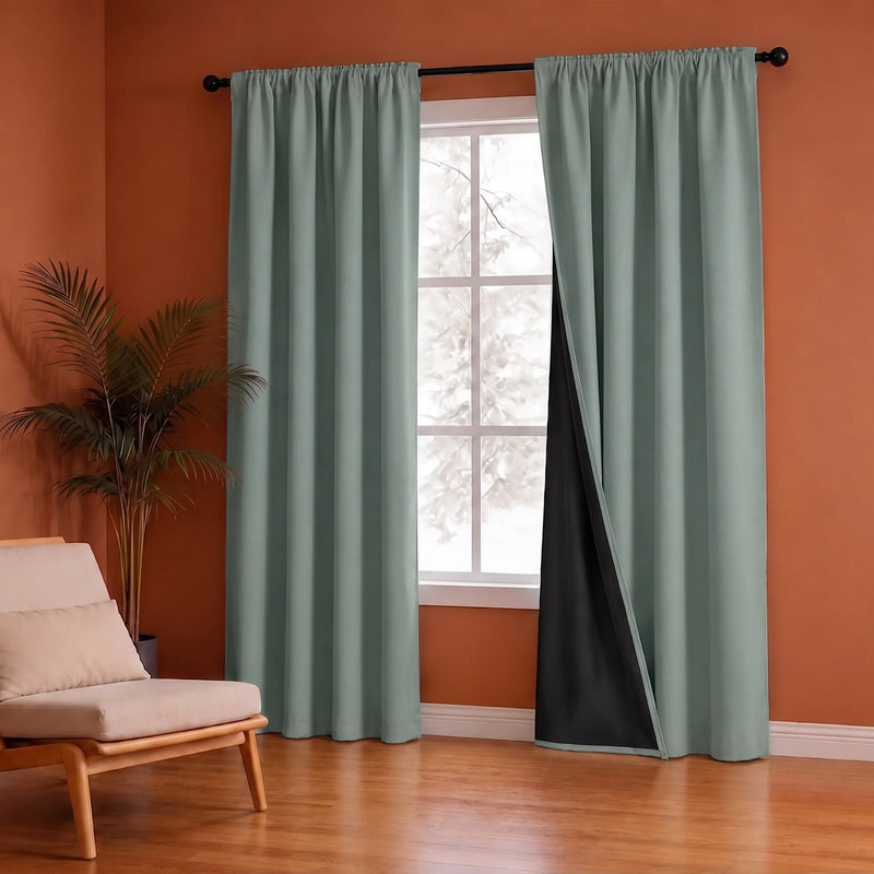 Fort Essential - Black Backing Blackout Curtain-4