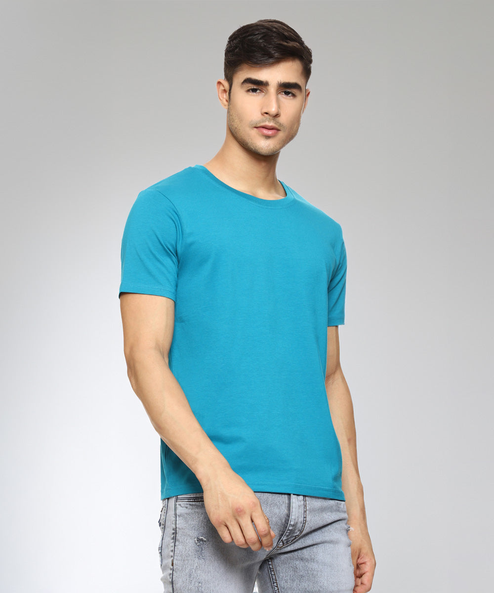 Naturefab Men's Organic Bamboo Tshirt Teal-3