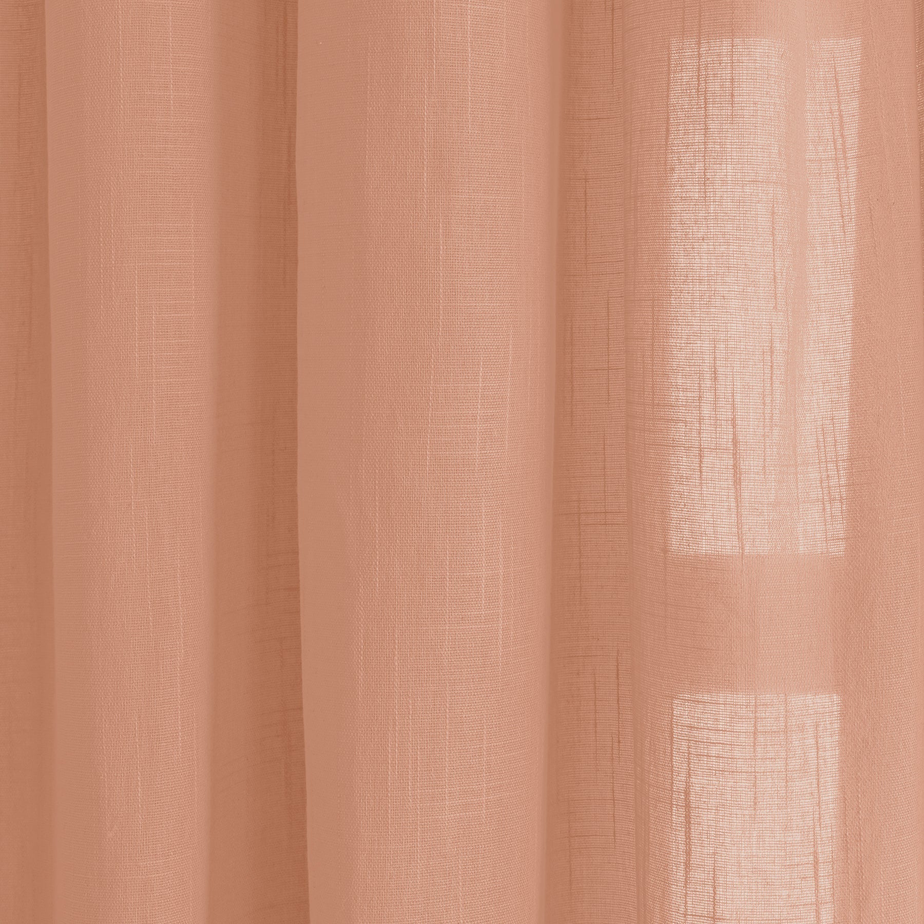 Fort Absolute - Twist Tab Top Sheer Curtain (Peach)-4