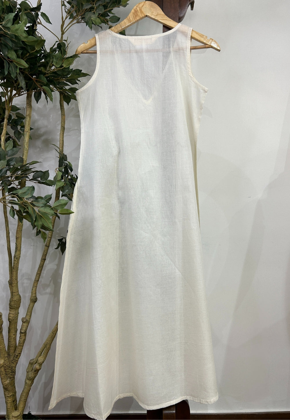 Solid Mul Cotton A Line Slip