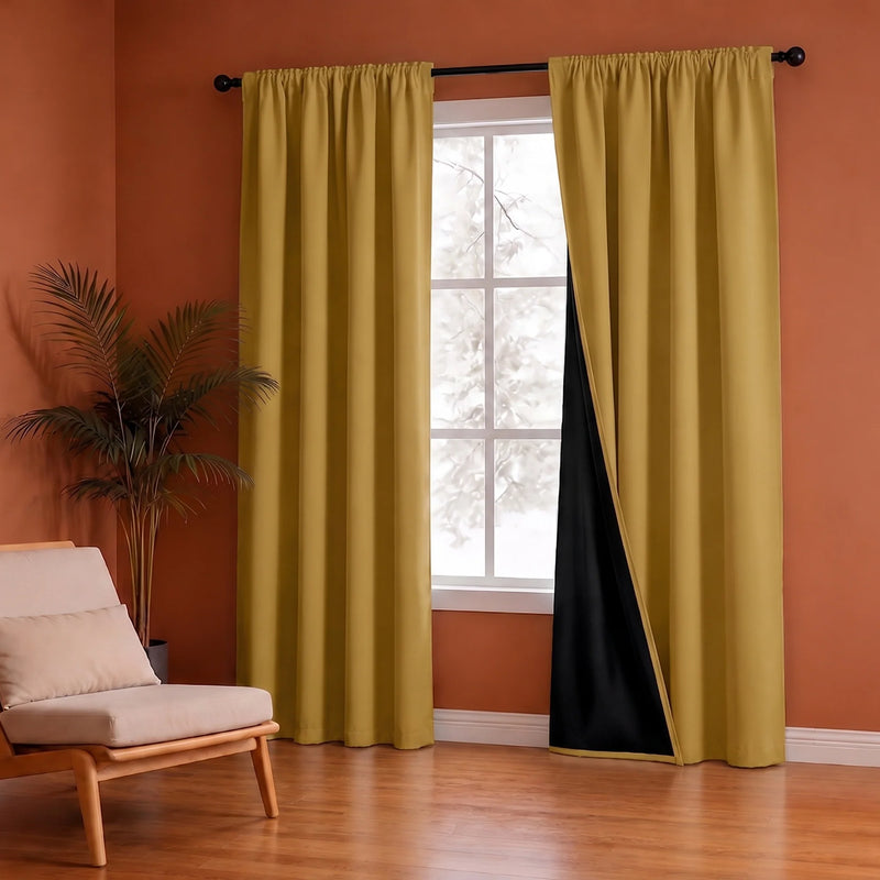 Fort Essential - Black Backing Blackout Curtain-4