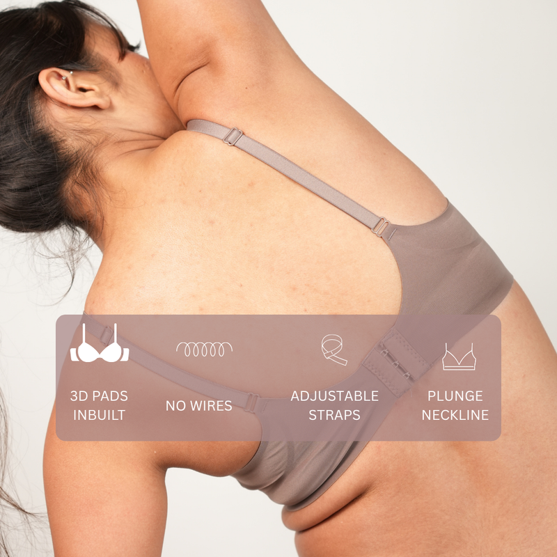 Teardrop T-shirt Bra Taupe