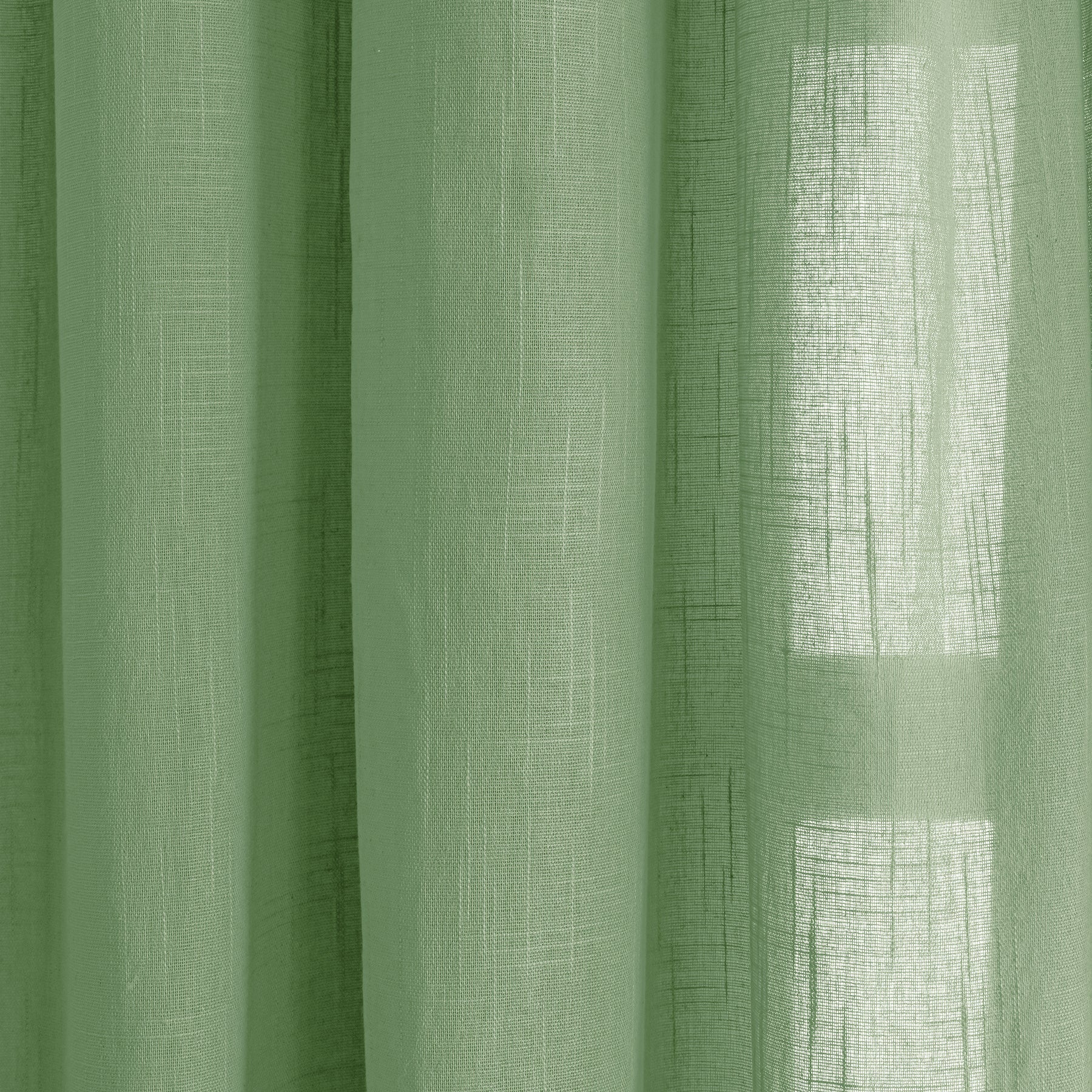 Fort Absolute - Twist Tab Top Sheer Curtain (Mint Green)-4