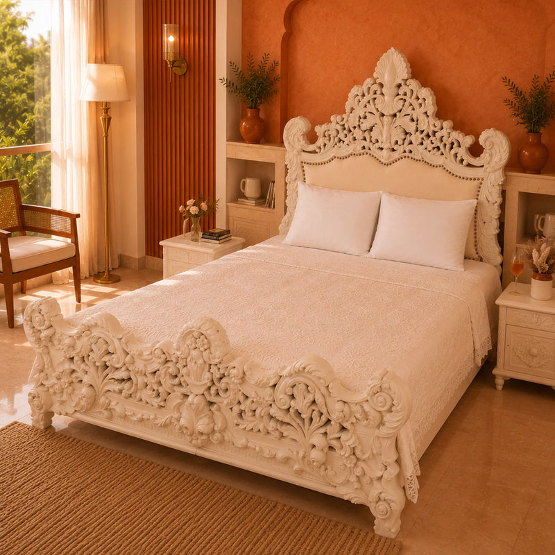 Breezy Bloom - Applique Bedcover-1