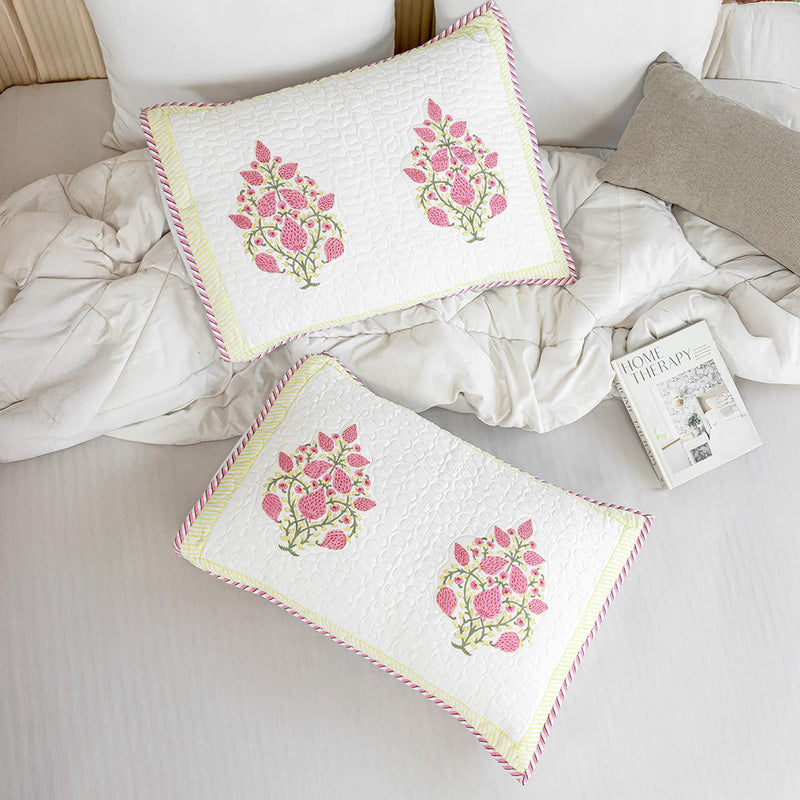 Pink Buta Quilted Pillow Covers-3