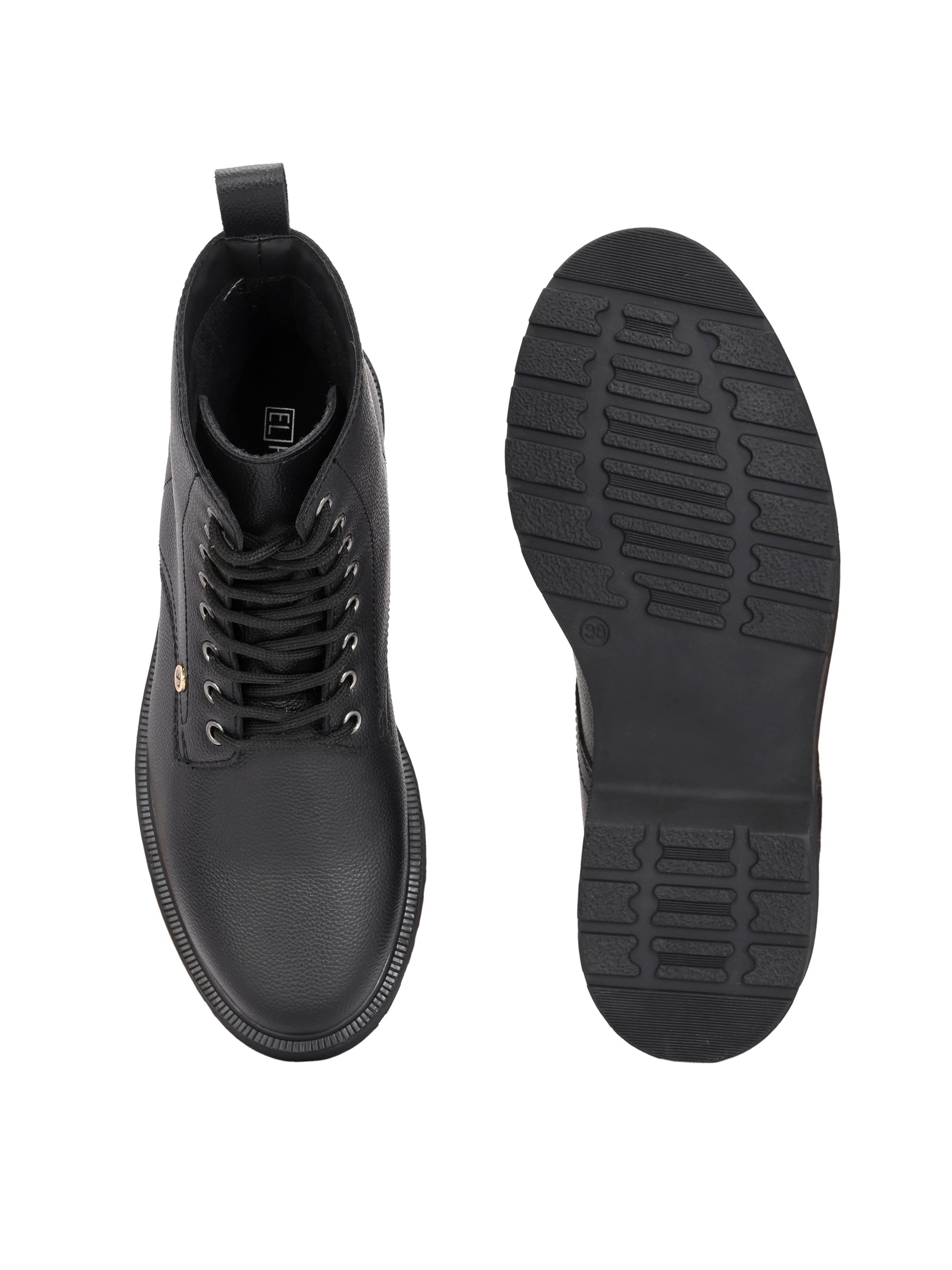 El Paso Women Faux Leather Casual Lace Up Boots-4