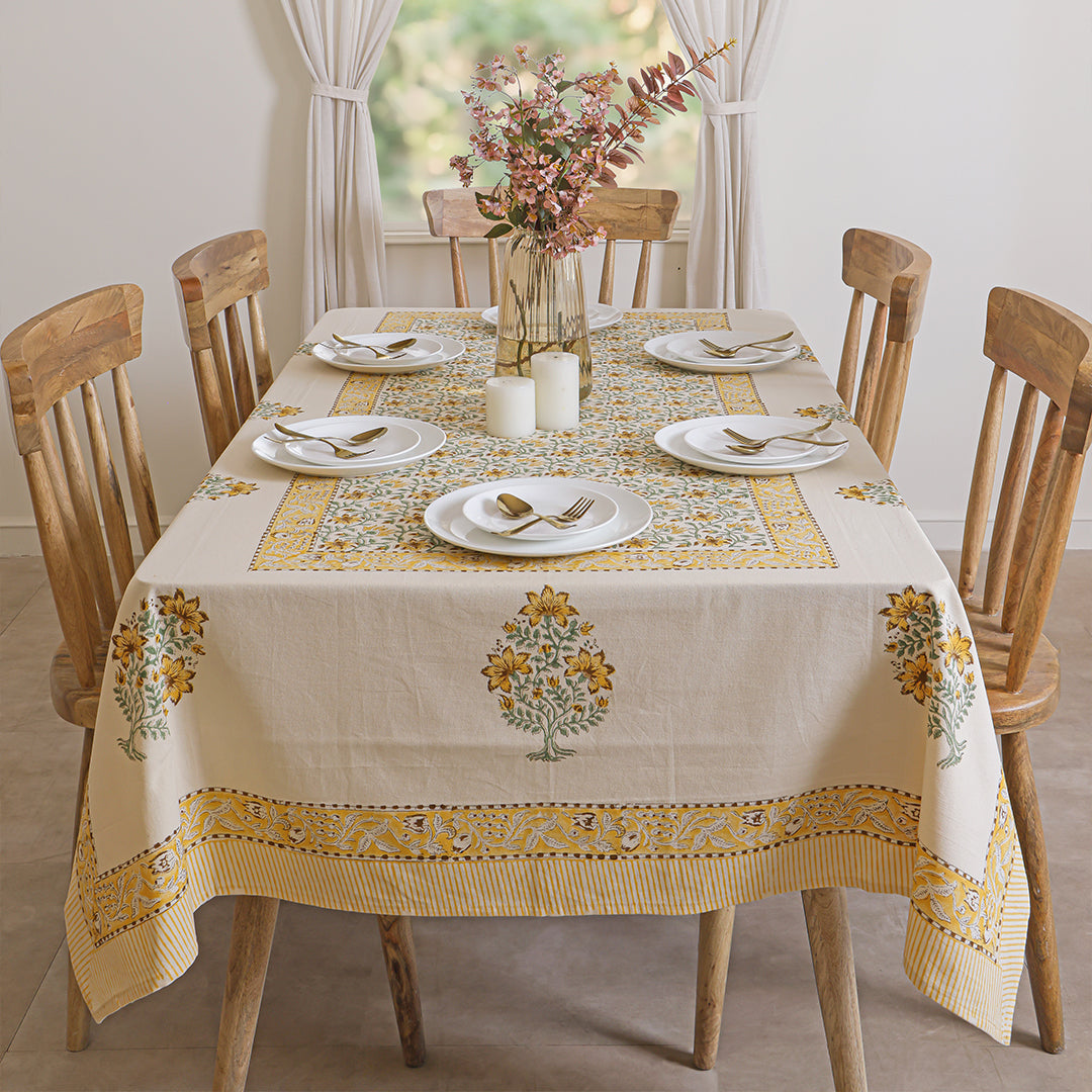 Handblock Table Cover (Sunbeam)-1
