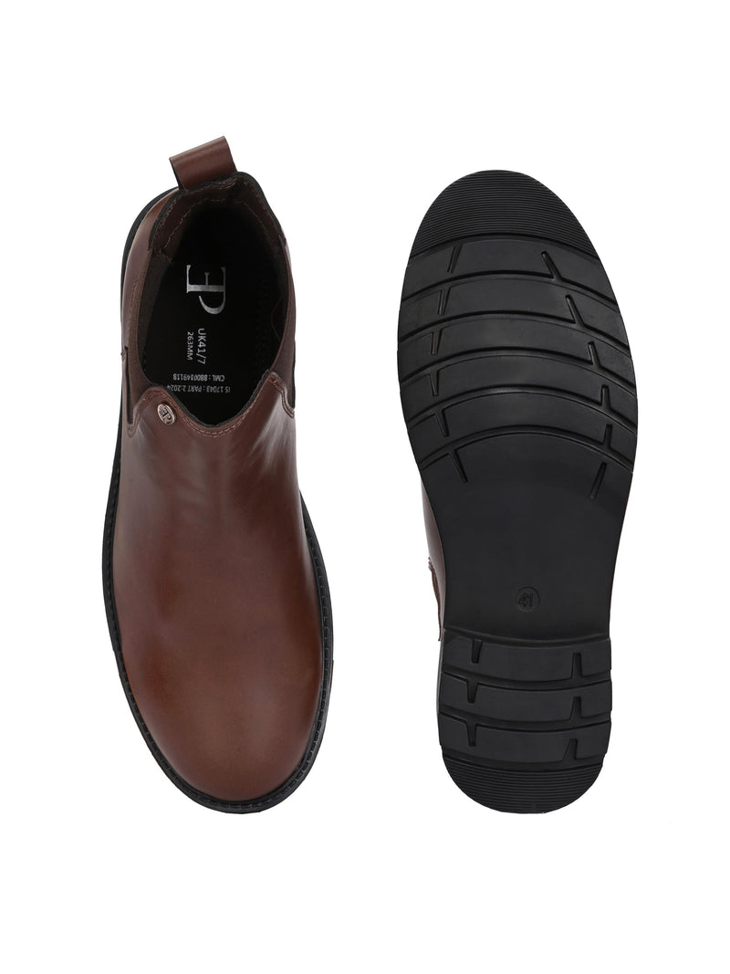 El Paso Men Faux Leather Casual Chelsea Boots-14