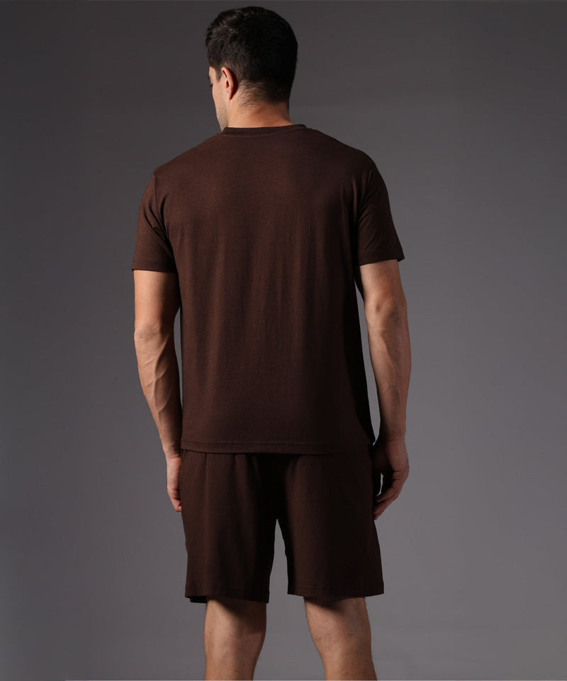 Naturefab Men's Organic Bamboo Co-ord Coffee Bean-5
