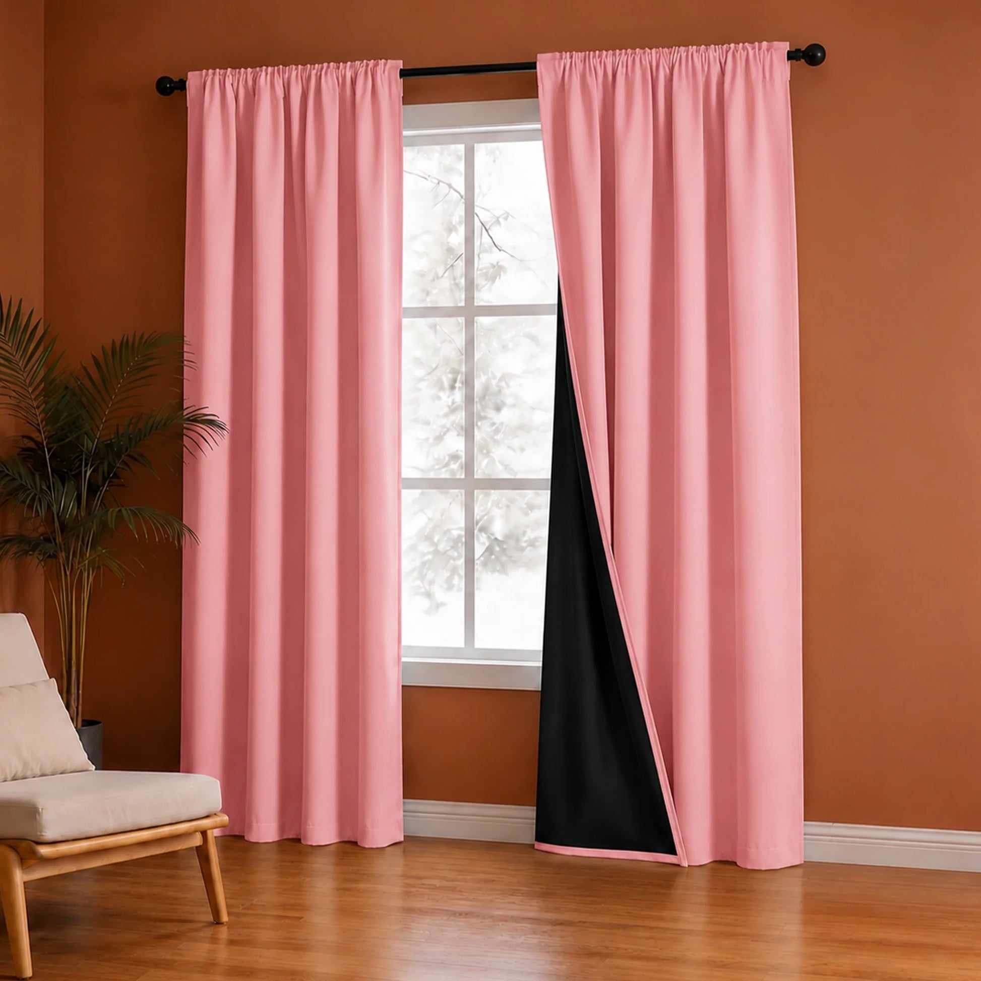 Fort Essential - Black Backing Blackout Curtain-4