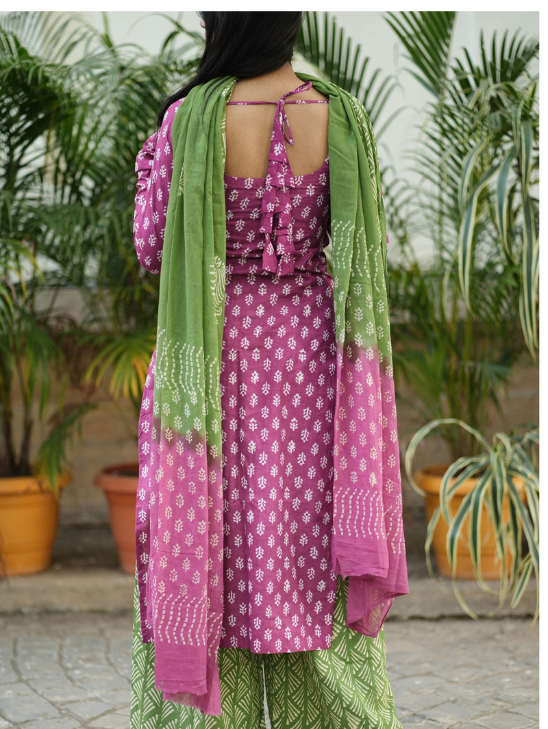 Blossom Pink Kurta Set with Full Sleeve