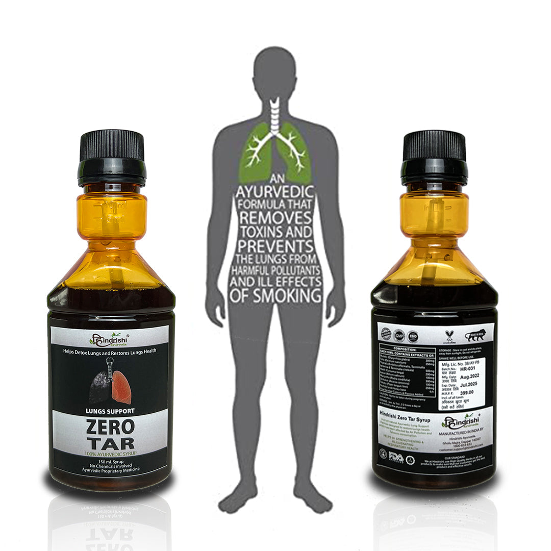 Hindrishi Zero tar Syrup for Lungs and Respiratory Tract Detox (150 ml each bottle)-5