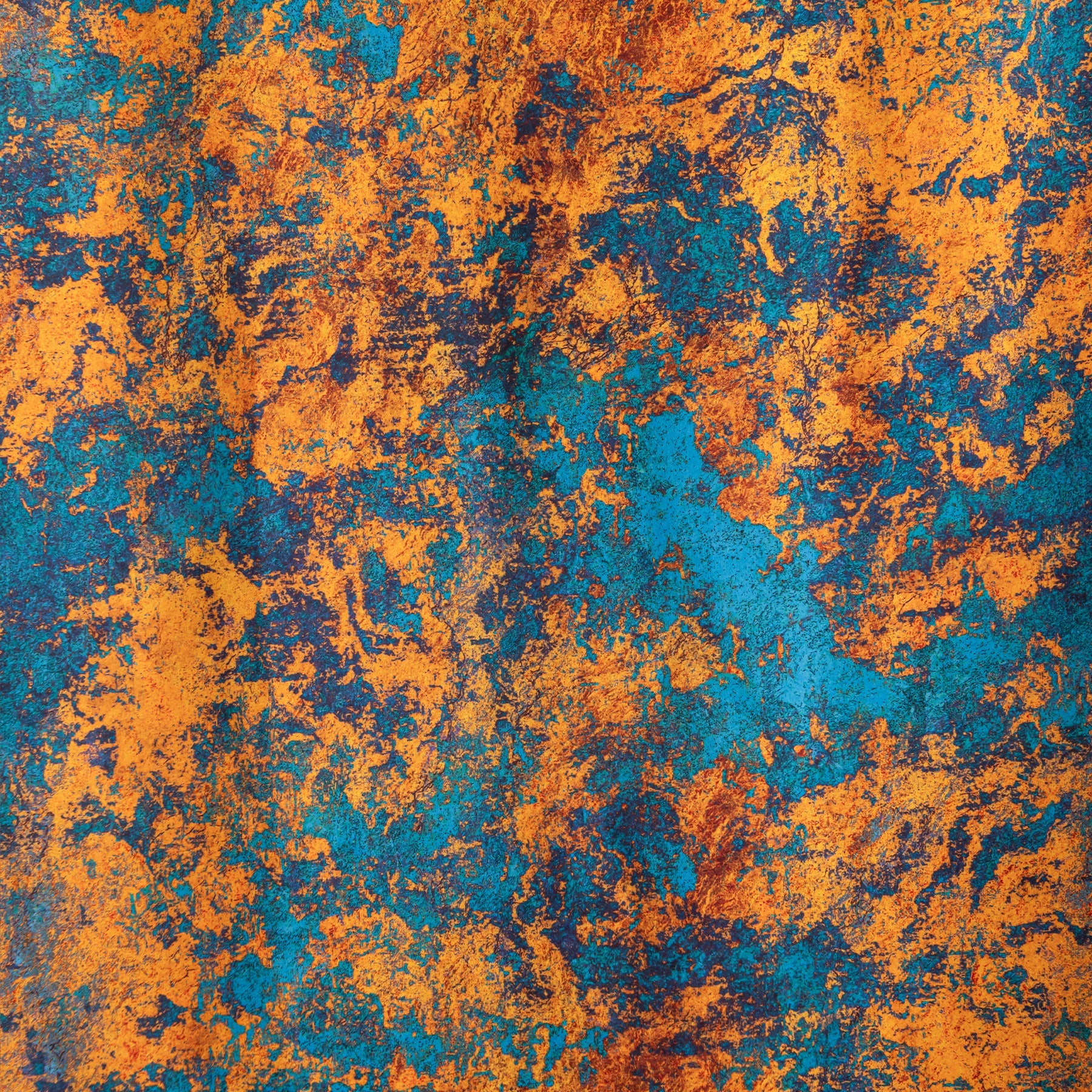Imprimer Abstract - Rod Pocket DP Blackout Curtain (Turquoise & Mustard)-4