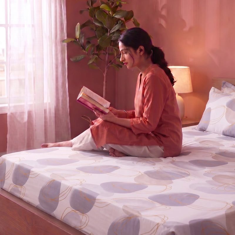 Imprimer Spheres of Serenity - Printed Fitted Bedsheet-4
