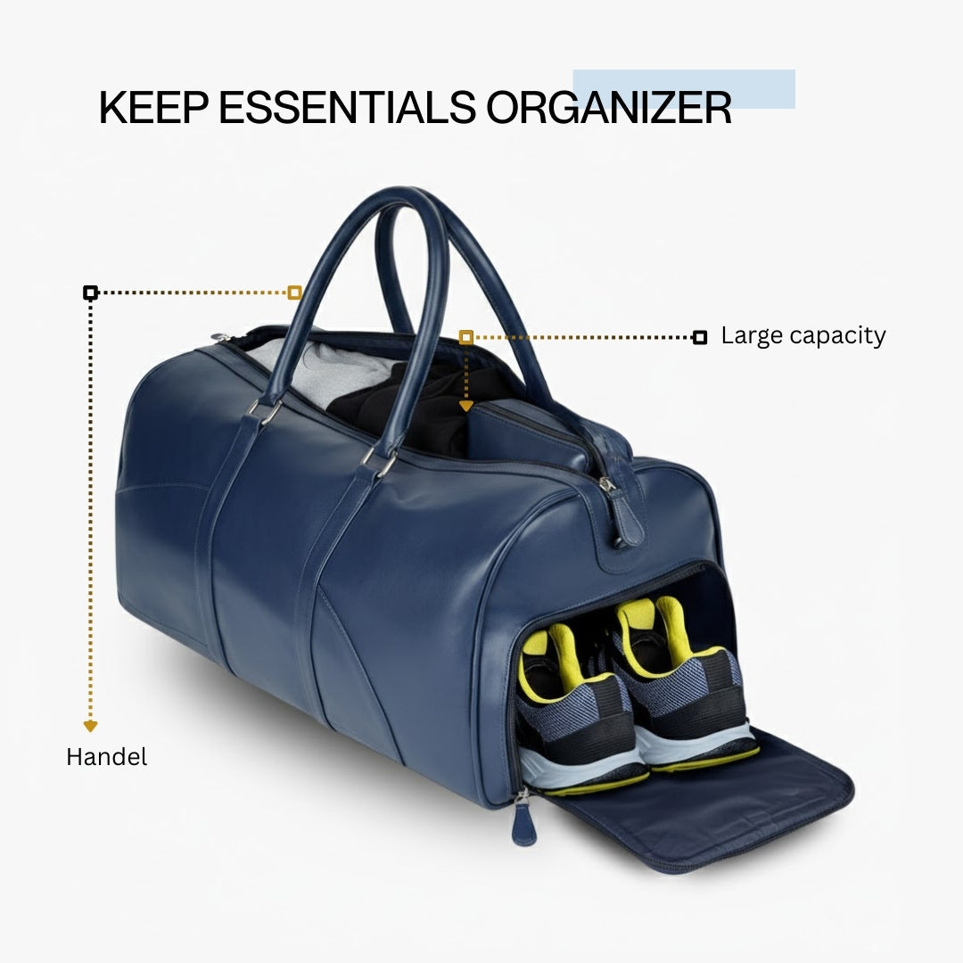 Iconic Blue Duffle Bag-4