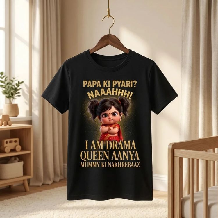 Customized Drama Queen Kids T-Shirt 👑-4