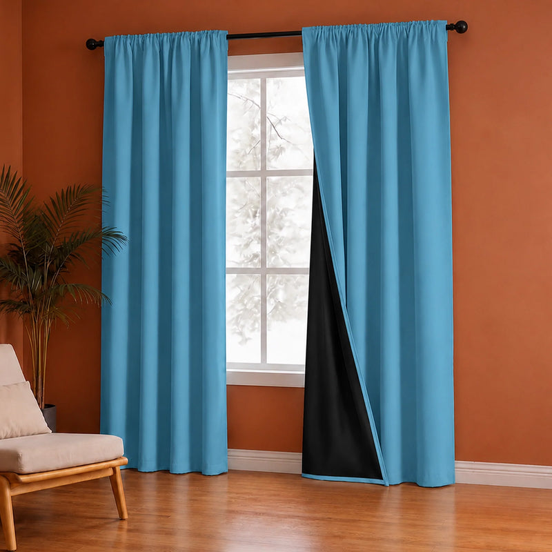 Fort Essential - Black Backing Blackout Curtain-4