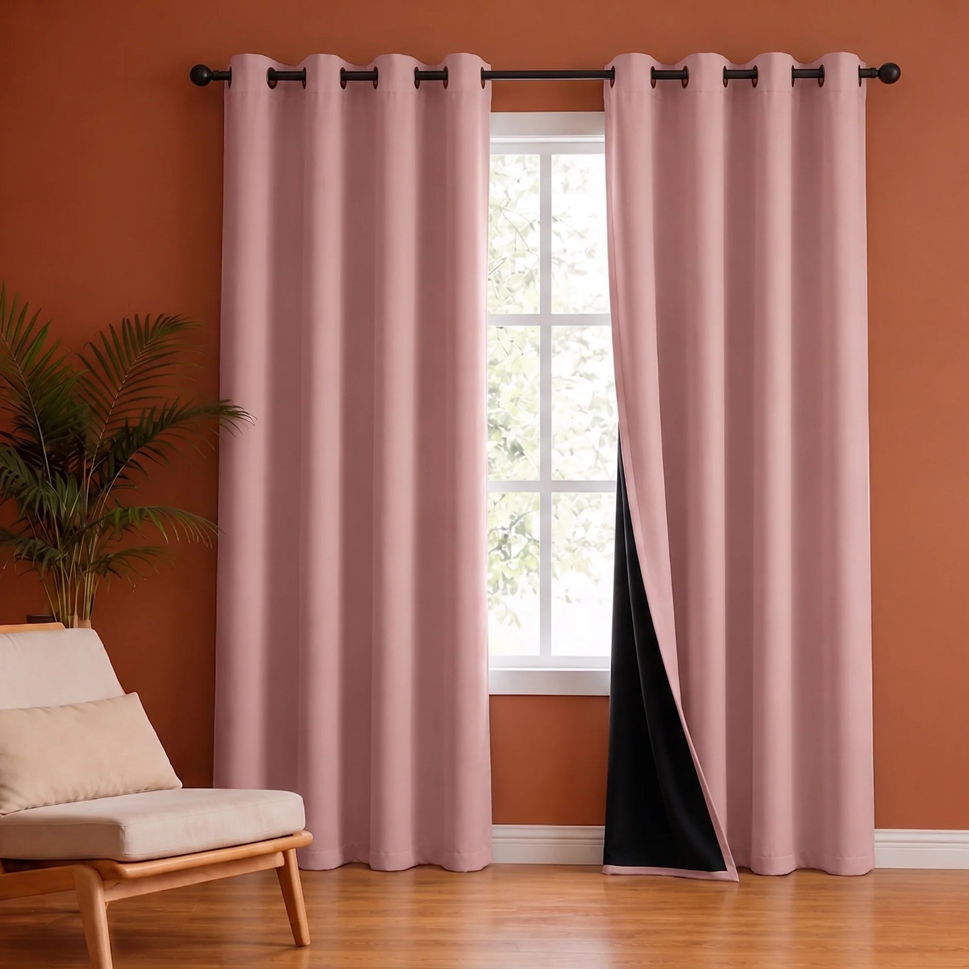 Fort Essential - Black Backing Blackout Curtain-4