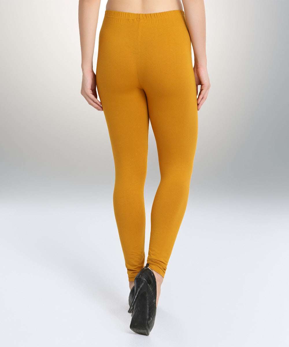 Naturefab Women's Organic Bamboo Legging Mustard-4
