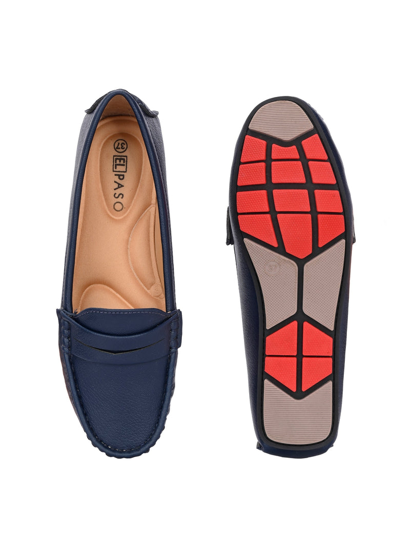 El PASO Square Toe Lightweight Loafers For Women-4