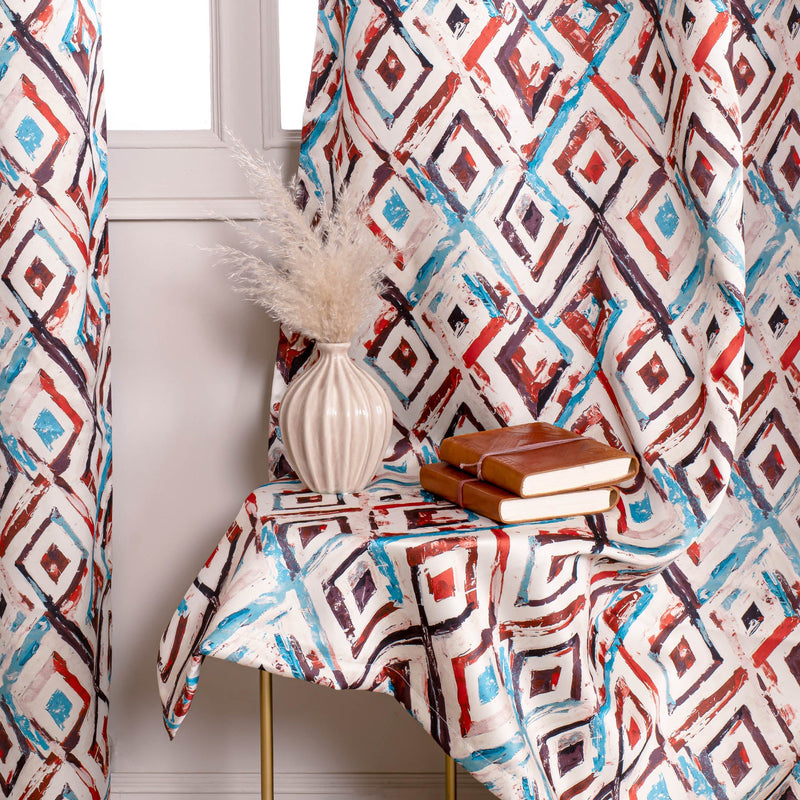 Multicolor Polyester Blackout Curtain