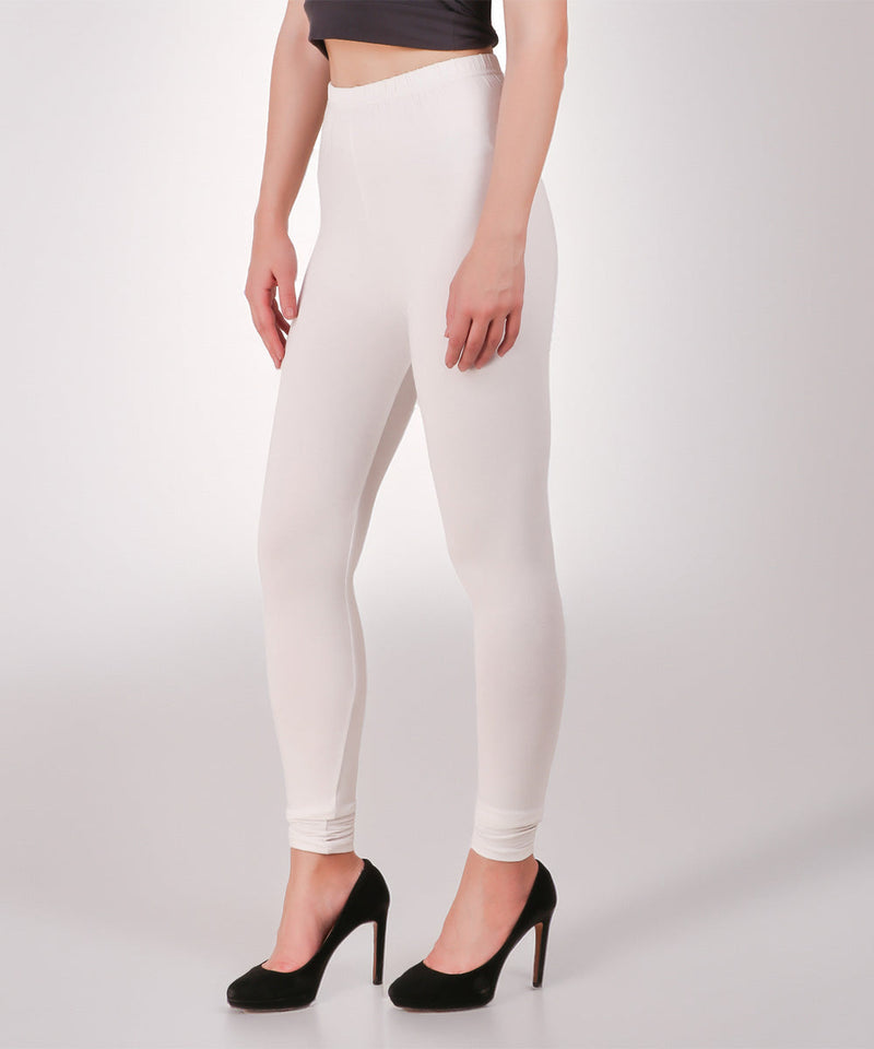 Naturefab Women's Organic Bamboo Legging White-2