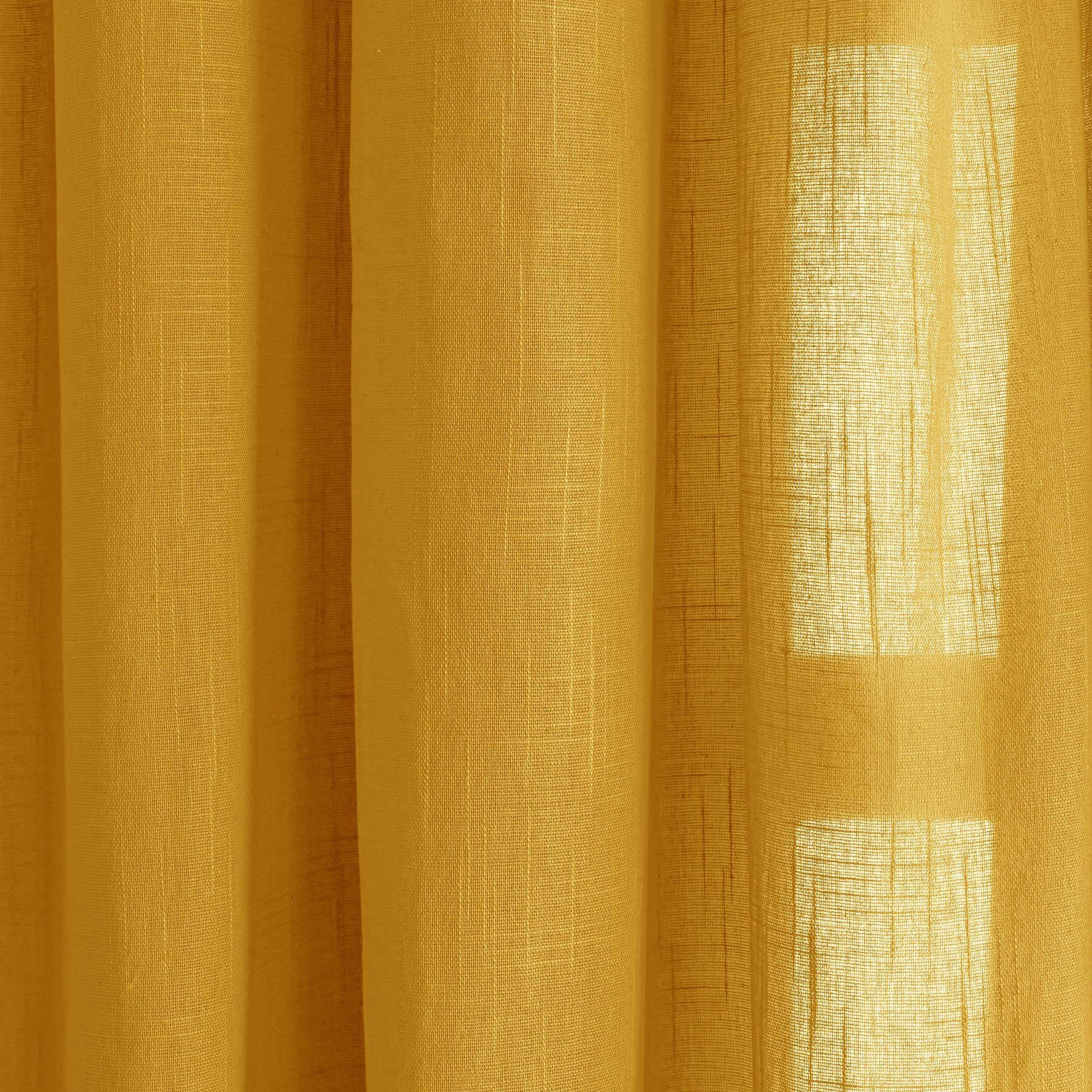 Fort Absolute - Twist Tab Top Sheer Curtain (Yellow)-4