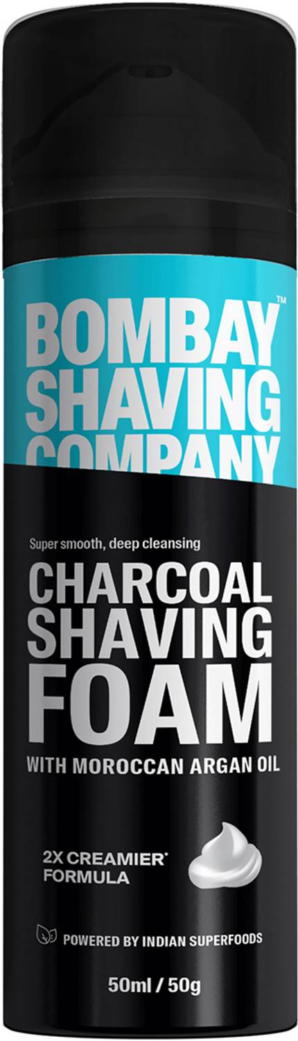 Bombay Shaving Company Charcoal Shaving Foam with Deep Cleansing Formula