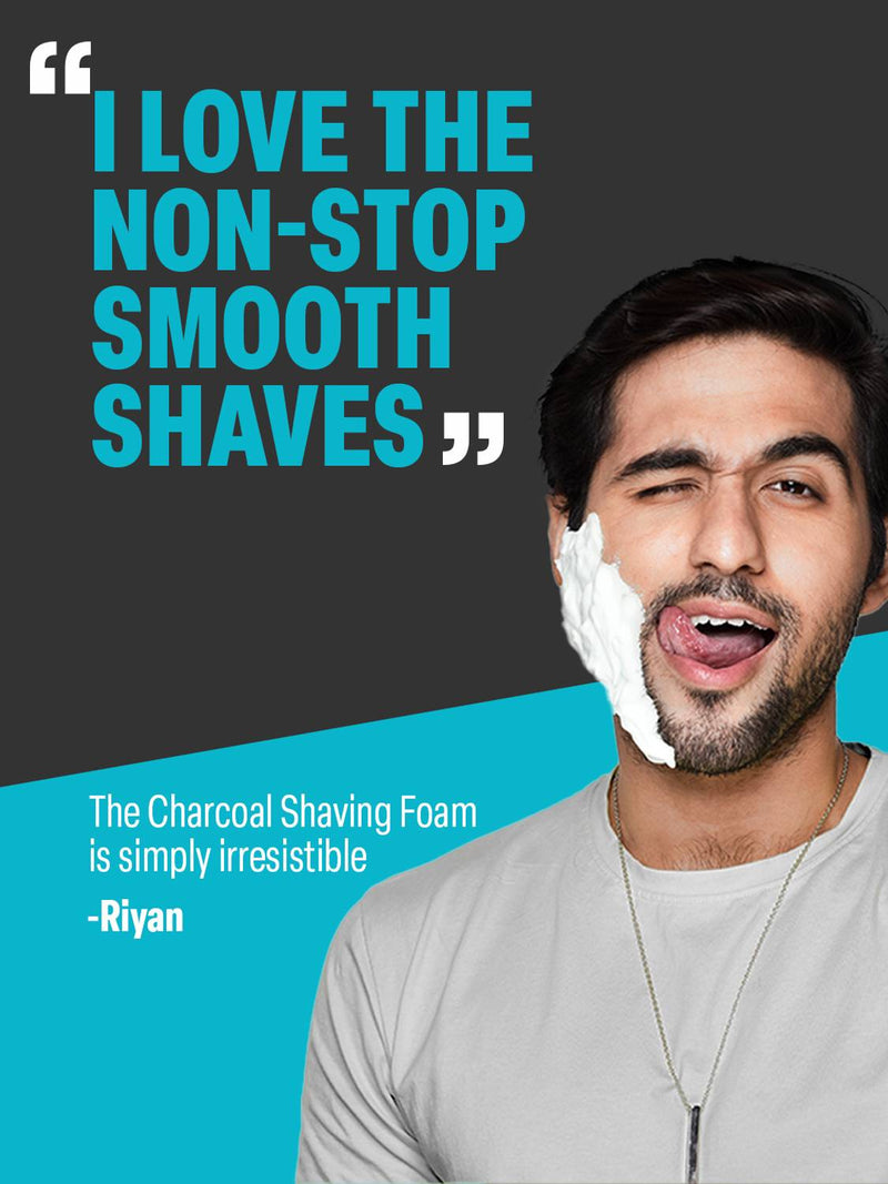 Bombay Shaving Company Charcoal Shaving Foam with Deep Cleansing Formula