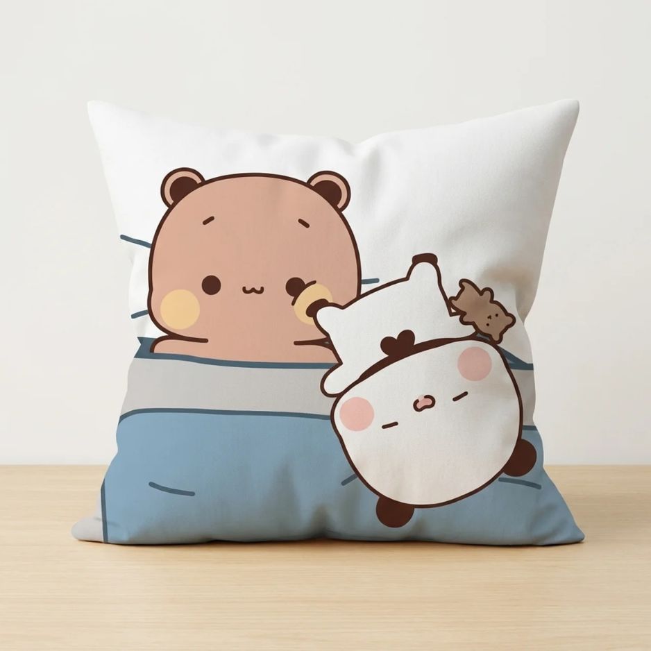 Sleepy Teddy Morning Cushion Cover C9