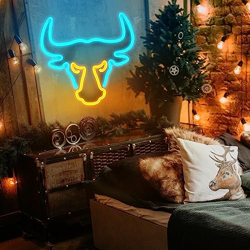 Bull Led Neon Sign (14x14 inches) | Neon Signs India — Image 2