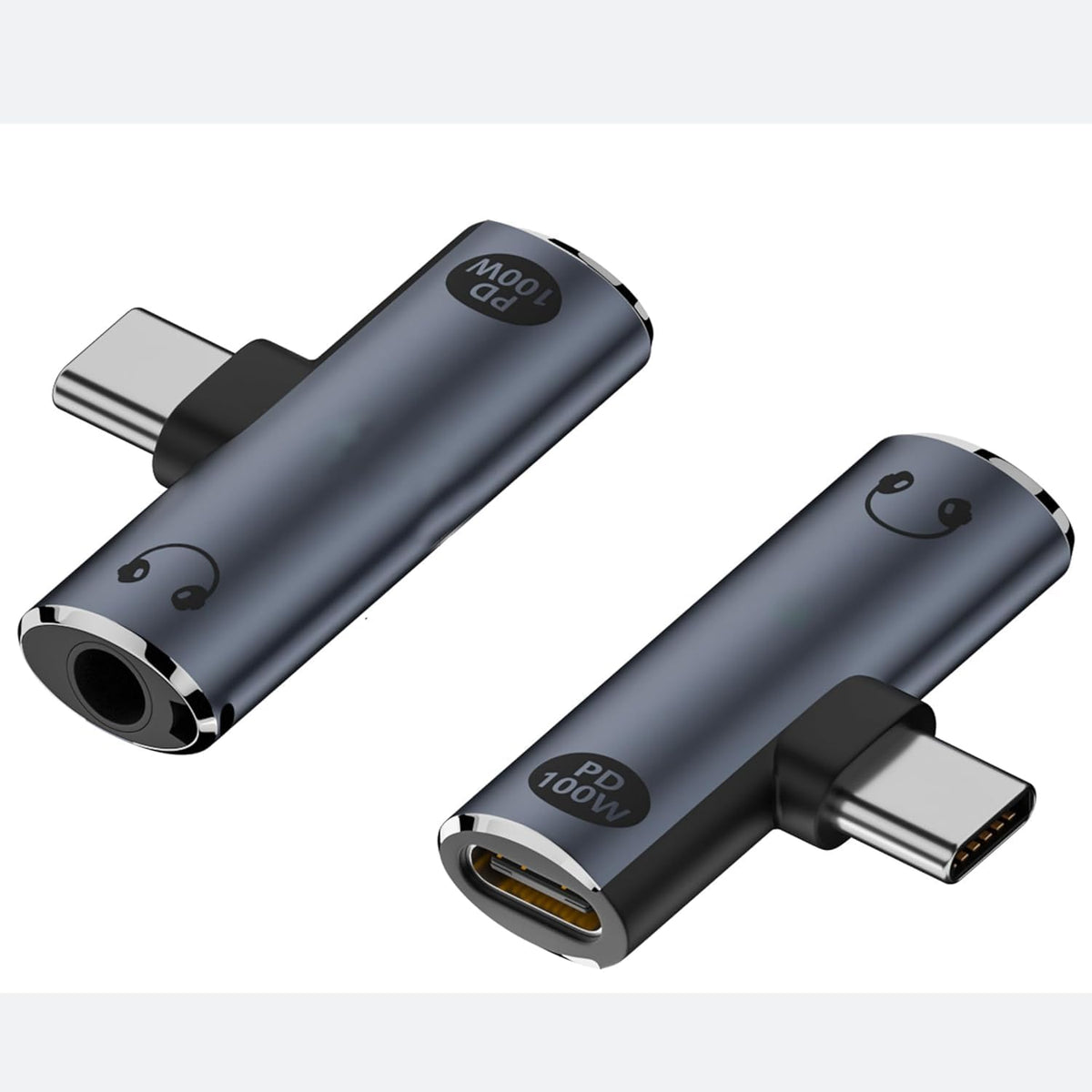 WISTAR WISTAR USB-C to 3.5mm Headphone & Charger Adapter – 2-in-1 Type-C Audio Dongle with Hi-Res DAC & Fast Charging – Compatible for iPhone 16/15, Galaxy S25/S24, Pixel, iPad - Grey - image 1