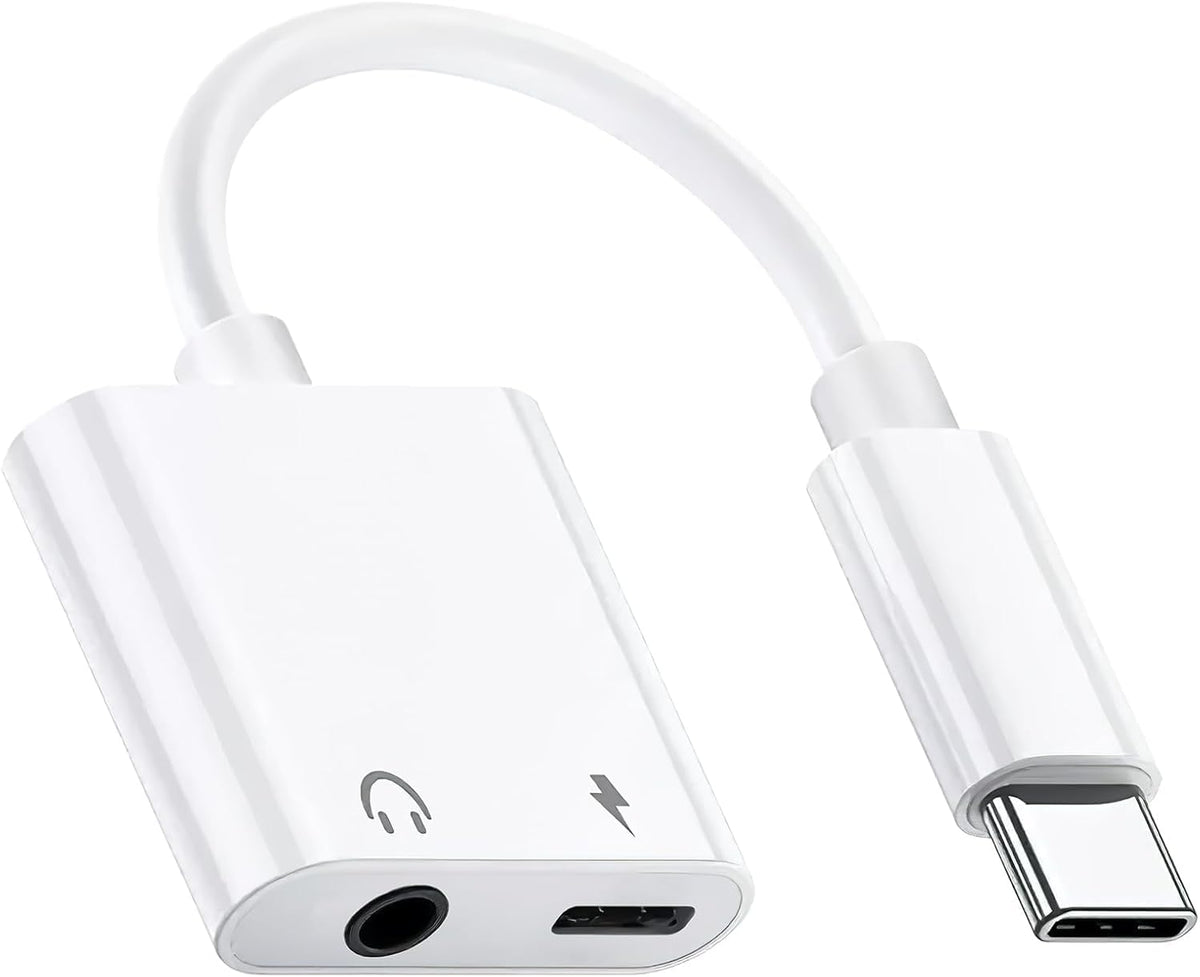 WISTAR USB C to 3.5mm Headphone and Charger Adapter, Type C to Aux Jack Dongle Cable Cord with PD Fast Charging for iPhone 15/16 Pro/Max/Plus, iPad, Samsung Gal.axy S22/S23/S24 Ultra, Note 20 - image 1