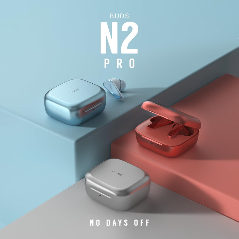 Noise Noise Buds N2 Pro Truly Wireless Earbuds with ANC (Up to 32dB), 70H Playtime, Dual Pairing, InstaCharge (10 Min = 200 Min), Bluetooth v6.0, Metallic Finish – Slate Black - image 4