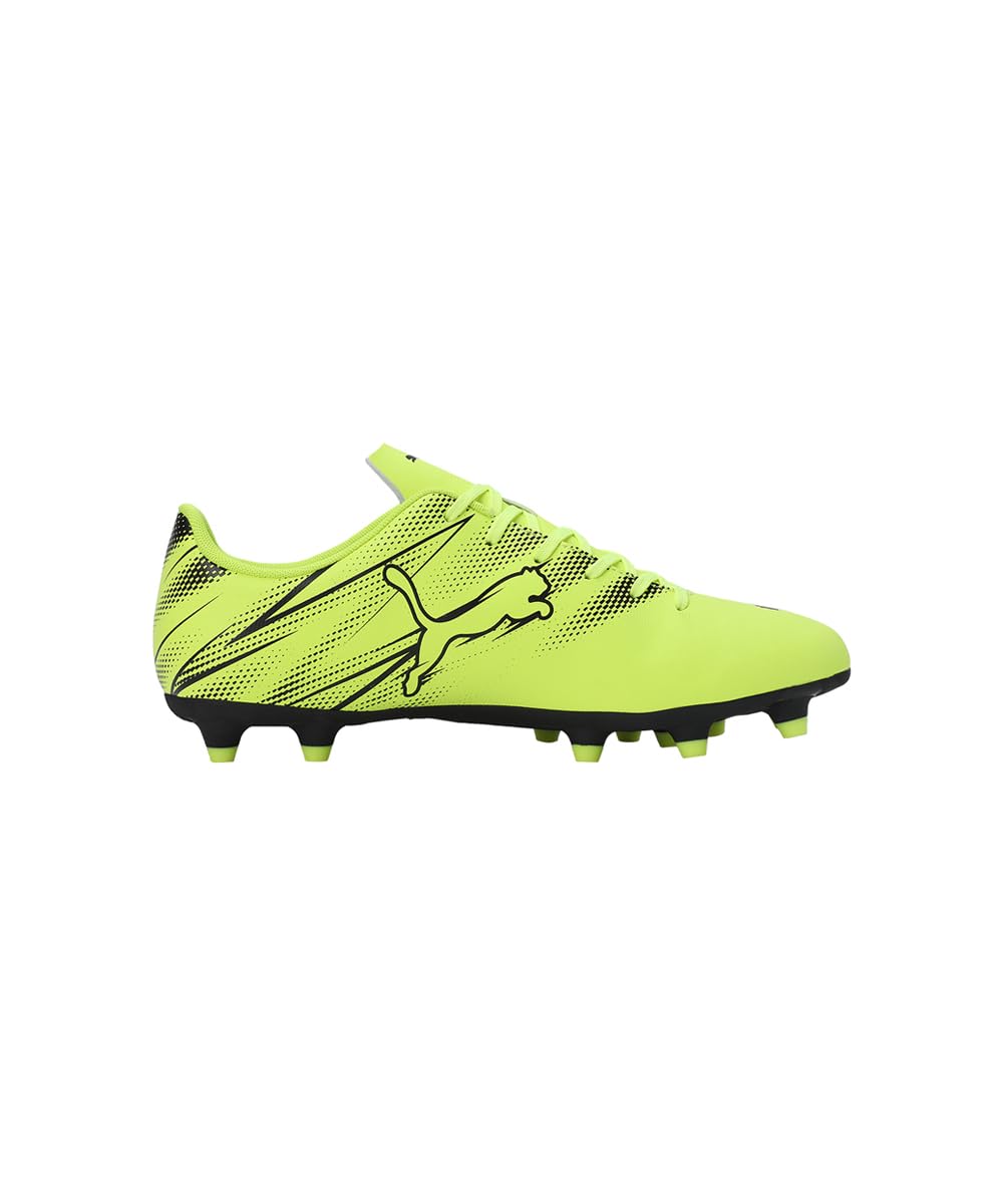 PUMA Puma Men ATTACANTO FG/AG Football Shoe 10 UK Electric Lime-Black - image 2